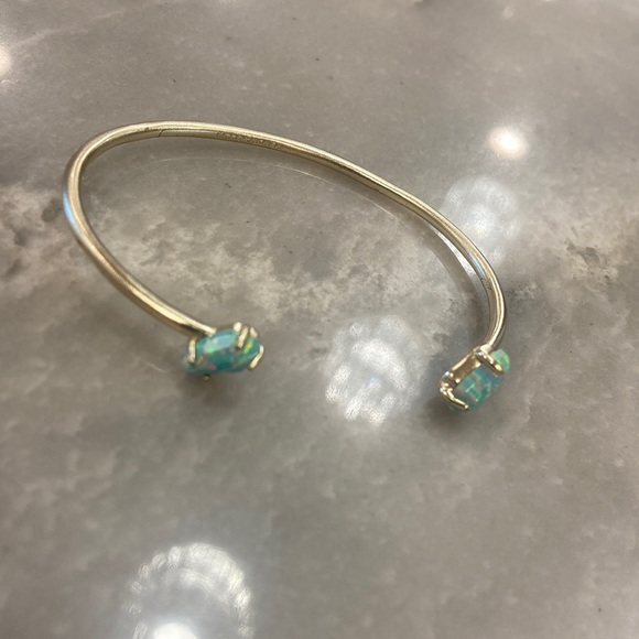 Kendra Scott. Bracelet. Cuff in Aqua Opalite. Resort 2015 Collection. - Picture 3 of 3